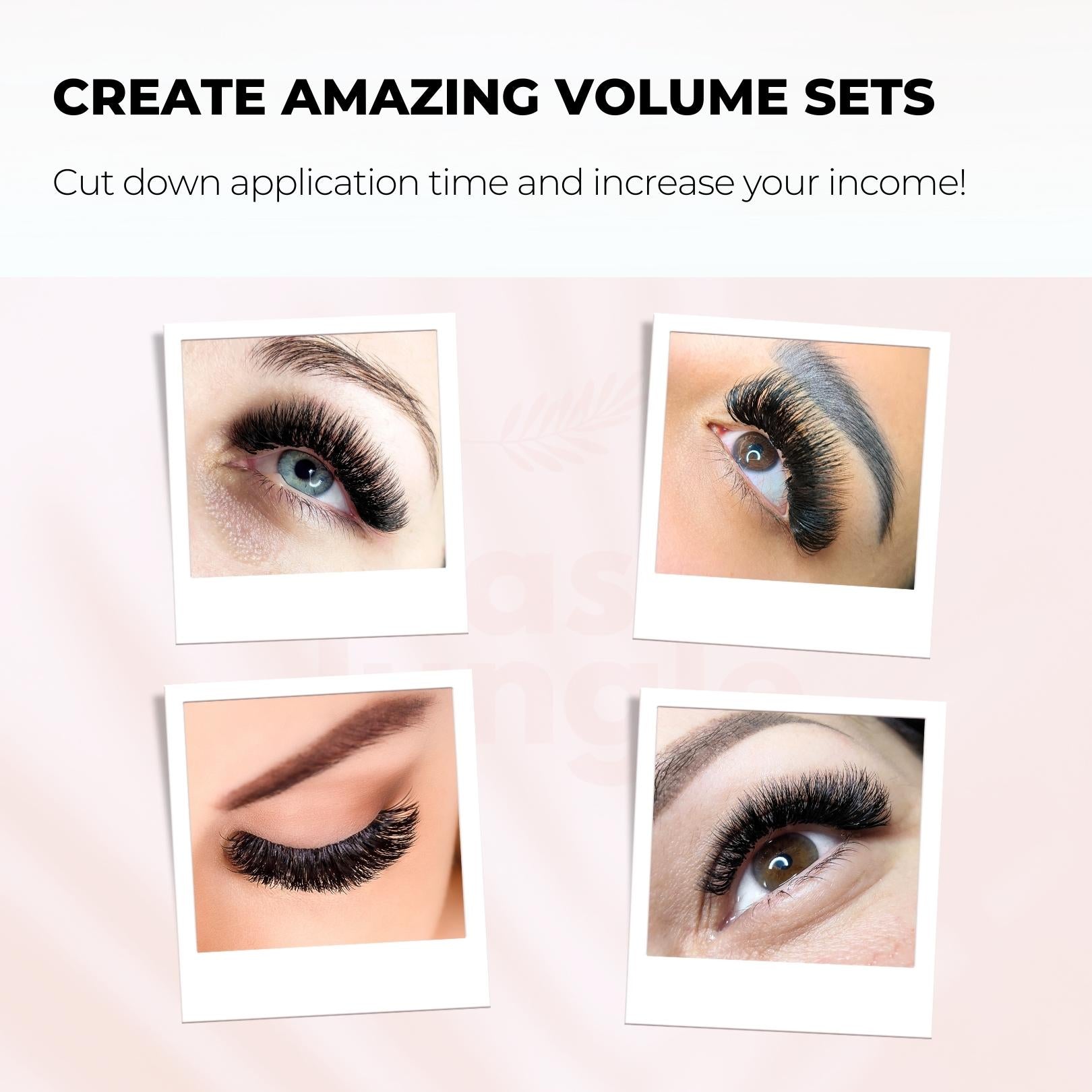 14D Promade Fans XXL Eco 400 - Premade Volume Fans Premade Lashes