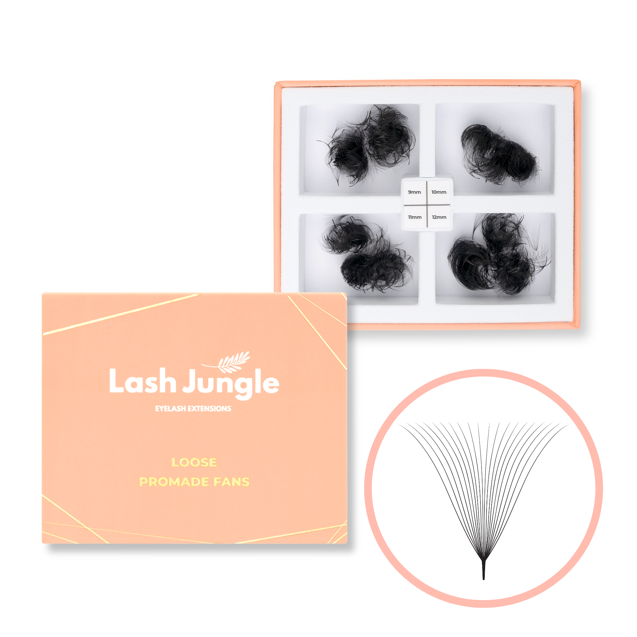 20D Loose Promade Fans - 500 Premade Volume Lashes
