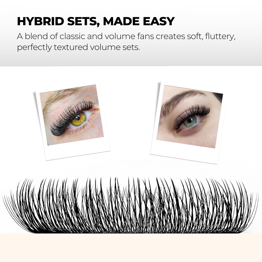 5D Hybrid Short Stem Premade Volume Fans