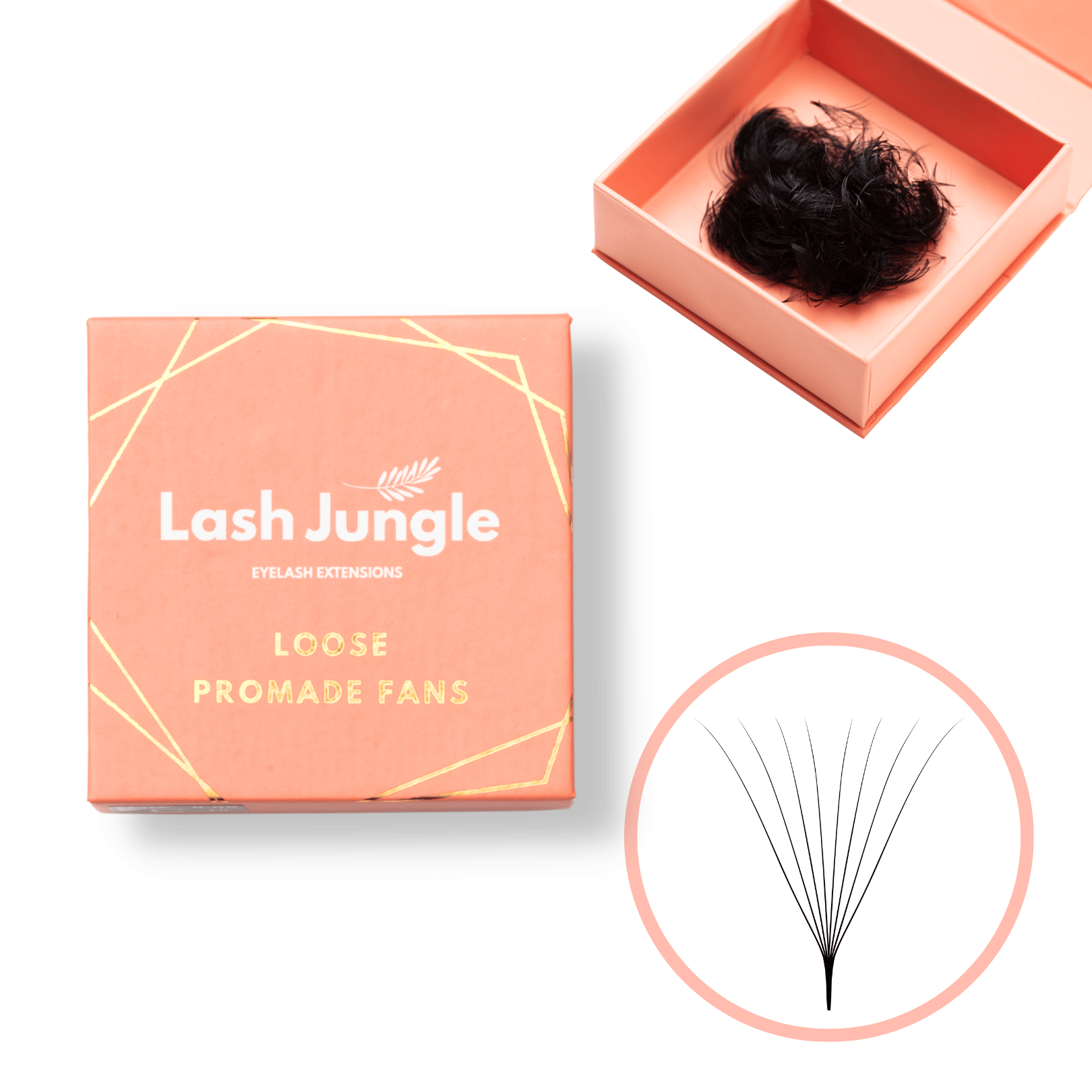 8D Loose Promade Fans - 1000 Premade Volume Lashes Loose fans