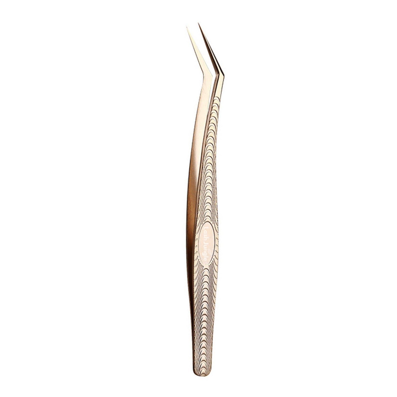 Lash Jungle Premium Gold Tweezers Angled