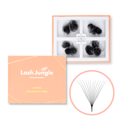 12D Loose Promade Fans - 1000 Premade Volume Lashes