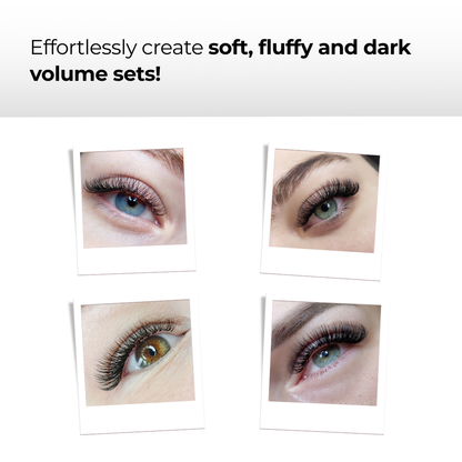 2D Premade Volume Fans Ultra Dark Short Stem