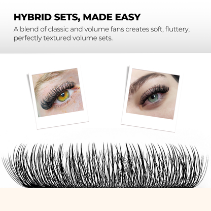 3D Hybrid Short Stem Premade Volume Fans