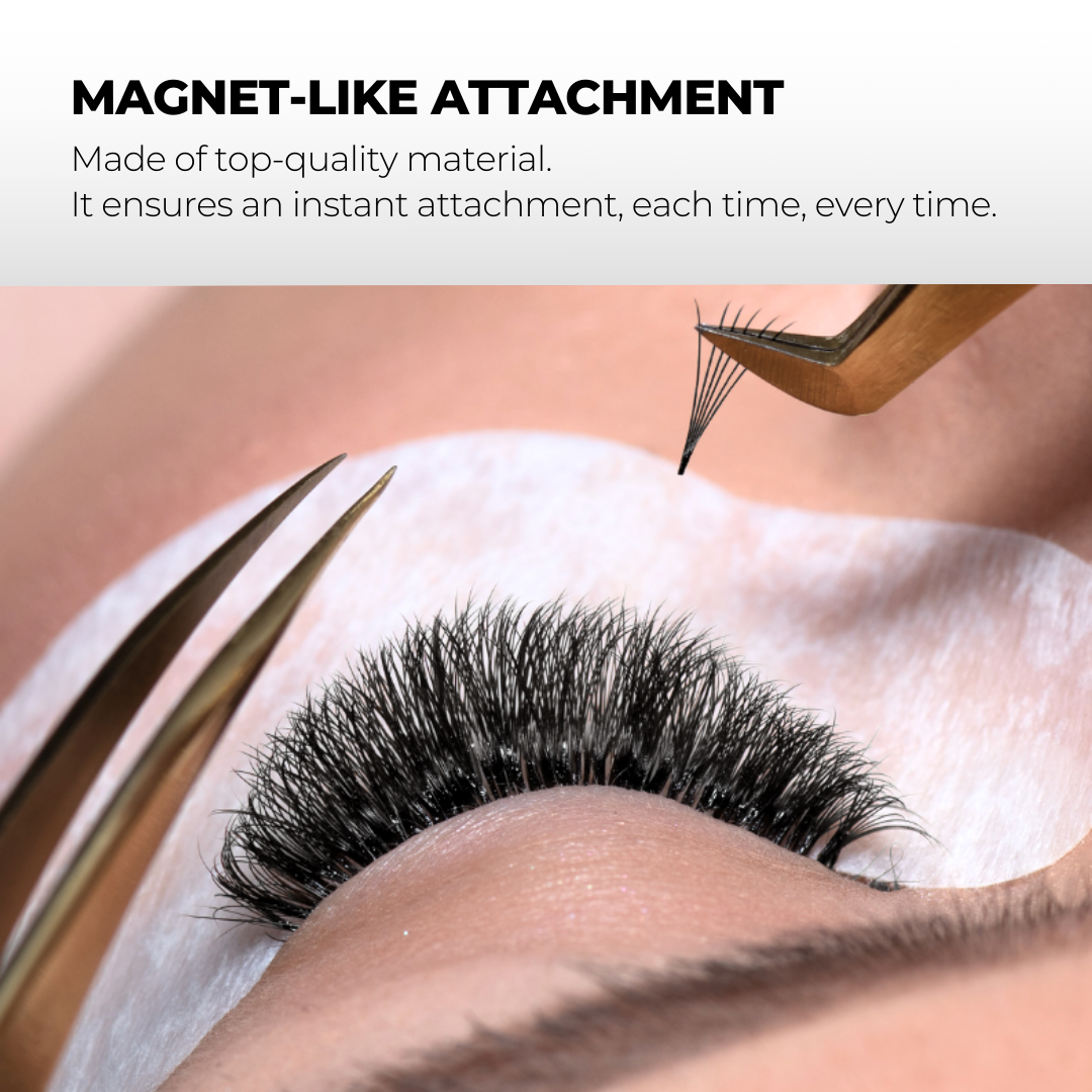 5D Premade Volume Fans Ultra Dark Long Stem