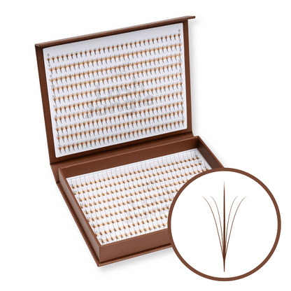 5D Espresso Brown Wispy Promade Fans XXL Eco 600
