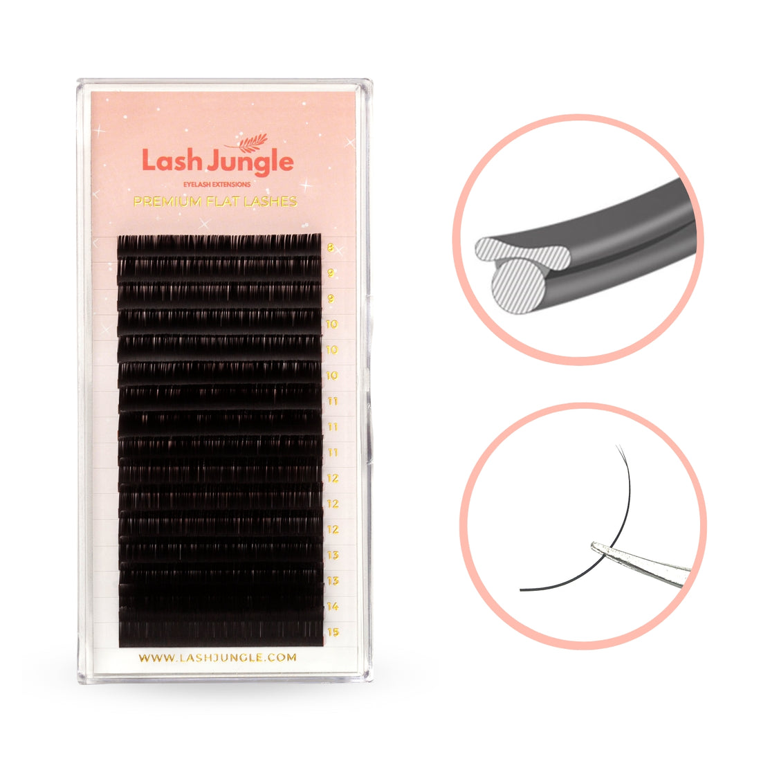 Ellipse Flat Lashes Matte &amp; Ultra Soft 0.15 Flat lashes 