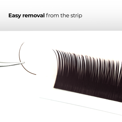 Espresso Brown Flat Lashes