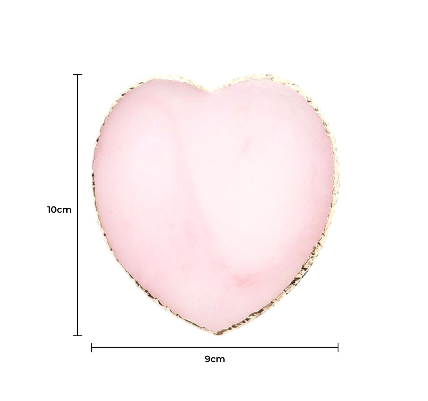 Gemstone Lash & Glue Holder Adhesive Palette - Pink Heart