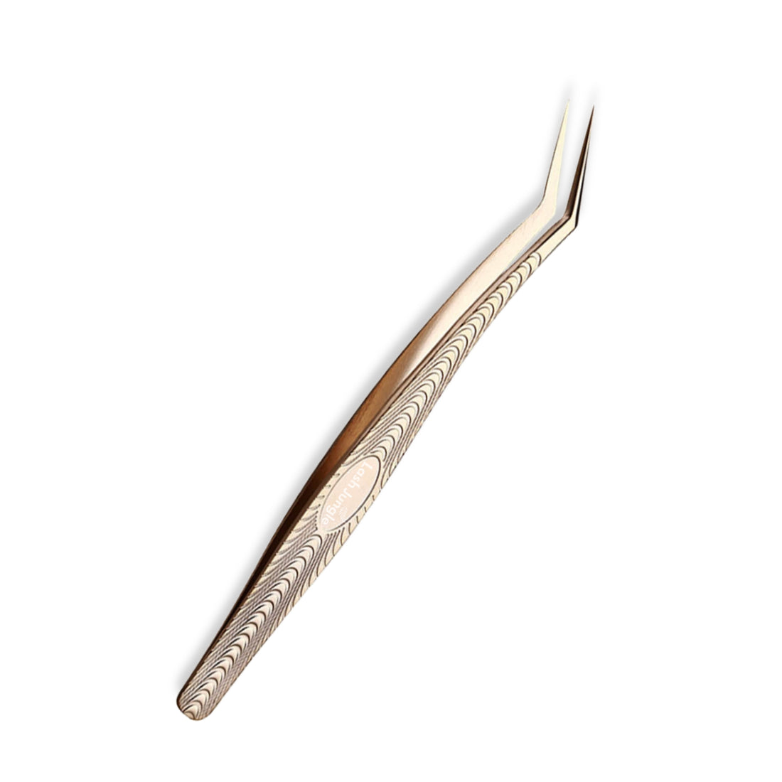    Lash Jungle Premium Gold Tweezers Angled