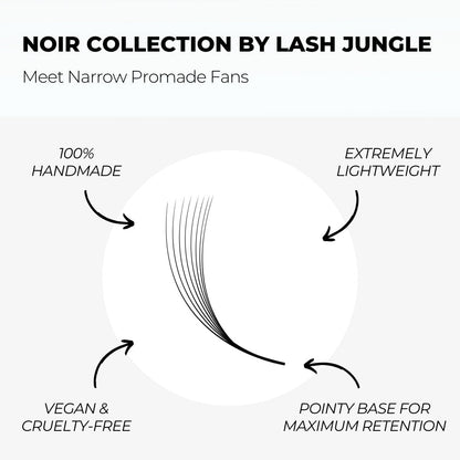 12D Narrow Instant Setup Promade Fans (1000 Fans) - NOIR Collection