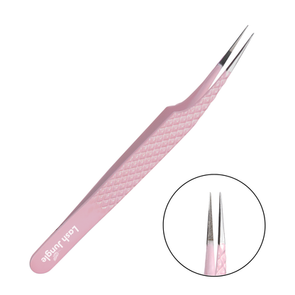 Pink Volume Lash Tweezers – Isolation