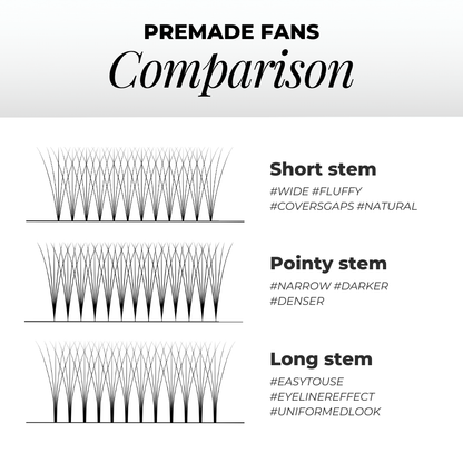 Pointy Stem Premade Fans Bundle