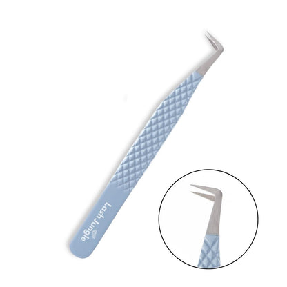 Sky Blue Fibre Tip Lash Tweezers - Boot