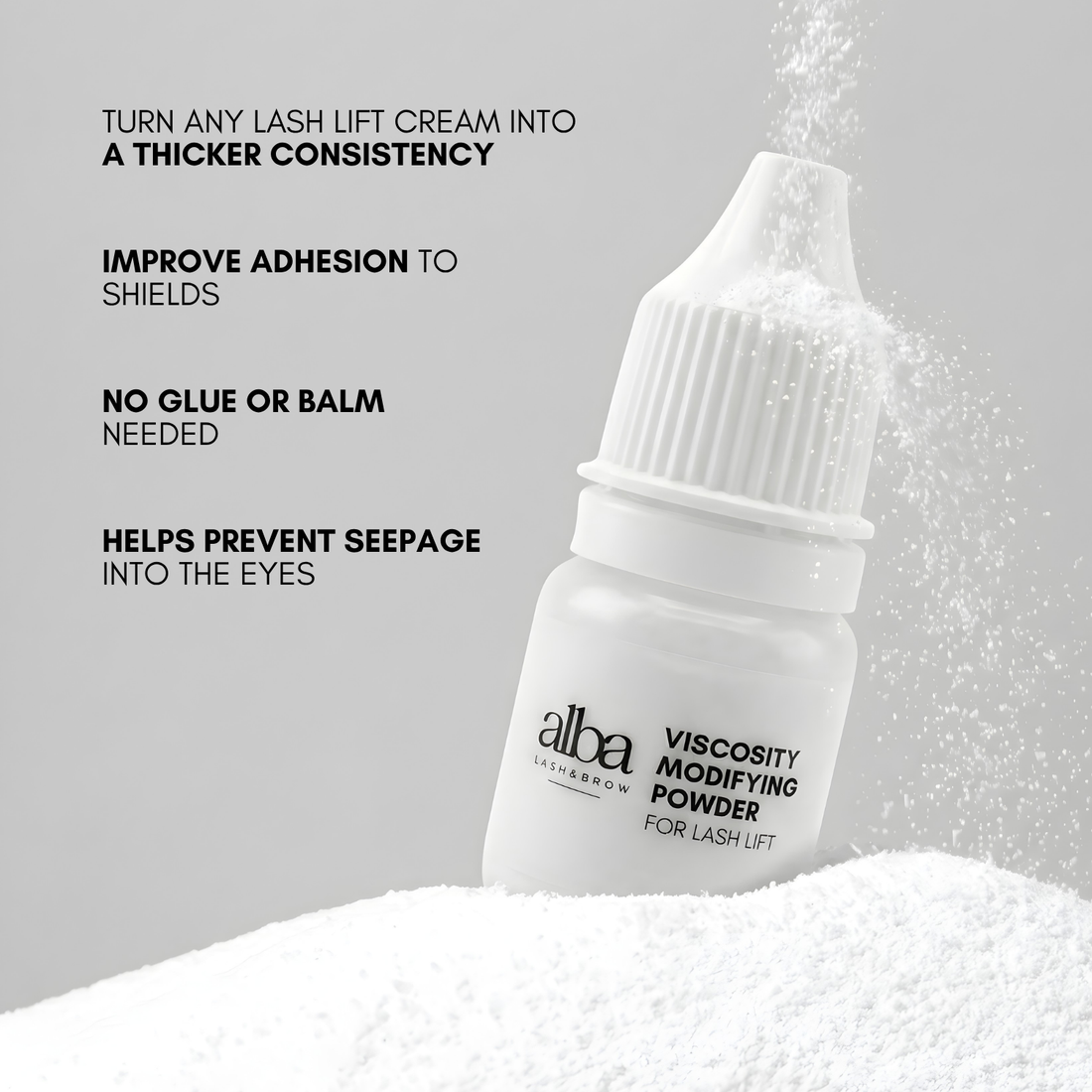 Viscosity Modifying Powder | Alba Lash Lift