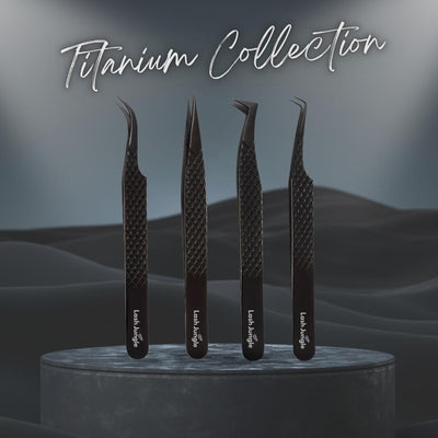 Titanium Black Tweezers for Eyelash Extensions