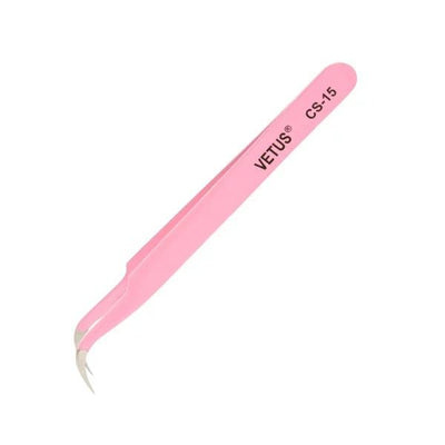 Vetus CS-15 Tweezers for Eyelash Extension Pink 